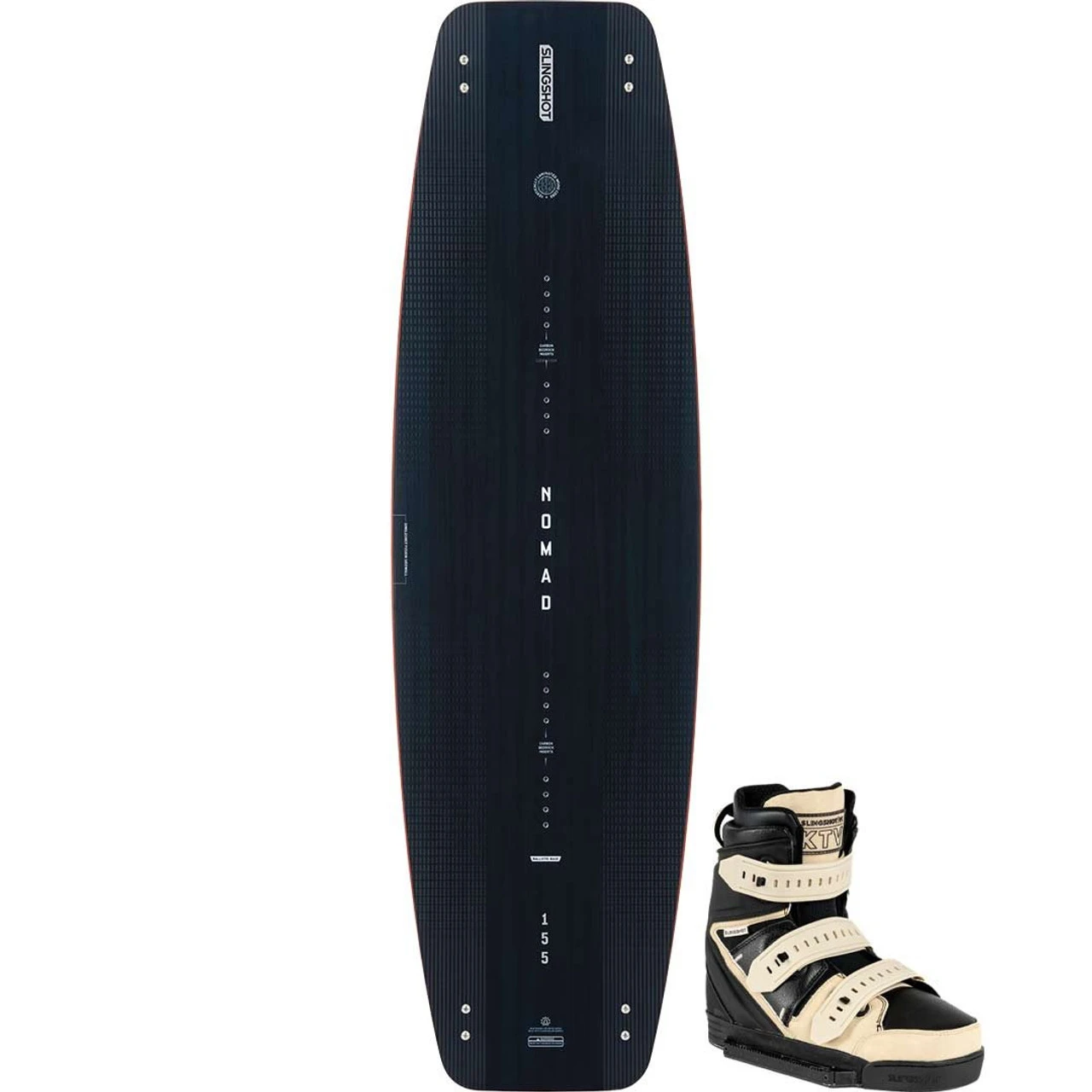 Slingshot Nomad Wakeboard Package W/ KTV Boots - 2023 1 Slingshot Nomad Wakeboard Package W/ KTV Boots - 2023