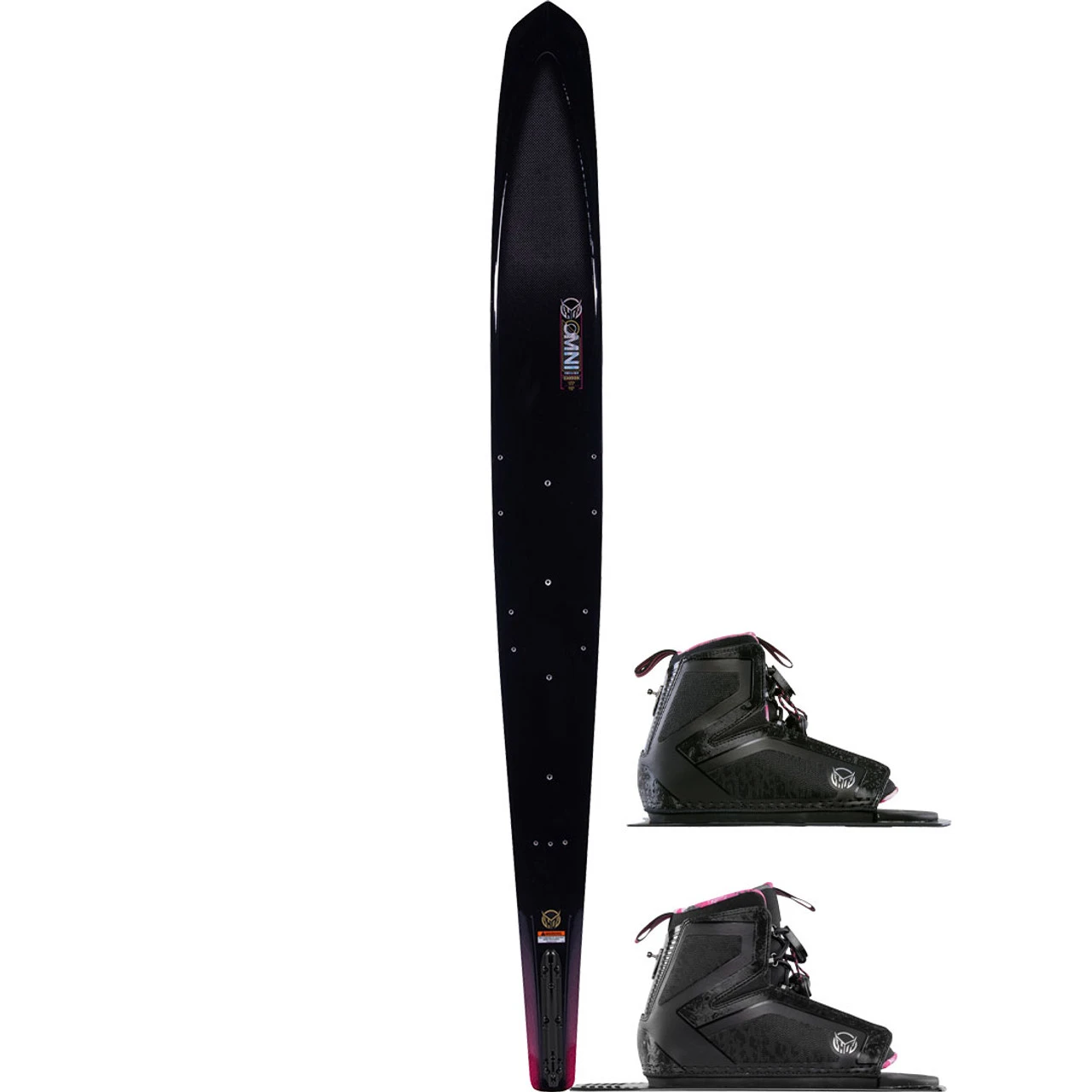 HO Women's Carbon Omni Water Ski W/ Double Women's Stance 110 - 2023 1 HO Women's Carbon Omni Water Ski W/ Double Women's Stance 110 - 2023