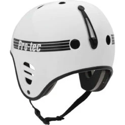 Pro-Tec Full Cut Helmet - Gloss White W/ Accessory Clip -Hot Sale Surf Shop Pro Tec Full Cut Wakeboard Helmet Gloss White Back 90889.1648823819