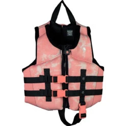 Radar Girl's Child Life Jacket - Bubble Gum Swirl -Hot Sale Surf Shop Radar Girls Child Coast Guard Approved Life Jacket Front 04567.1661892036