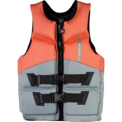 Radar T.R.A. Teen Girl's Life Jacket - Salmon / Grey 5 Radar T.R.A. Teen Girl's Life Jacket - Salmon / Grey -Hot Sale Surf Shop Radar Girls TRA Teen Coast Guard Approved Life Jacket Front 38067.1661891059