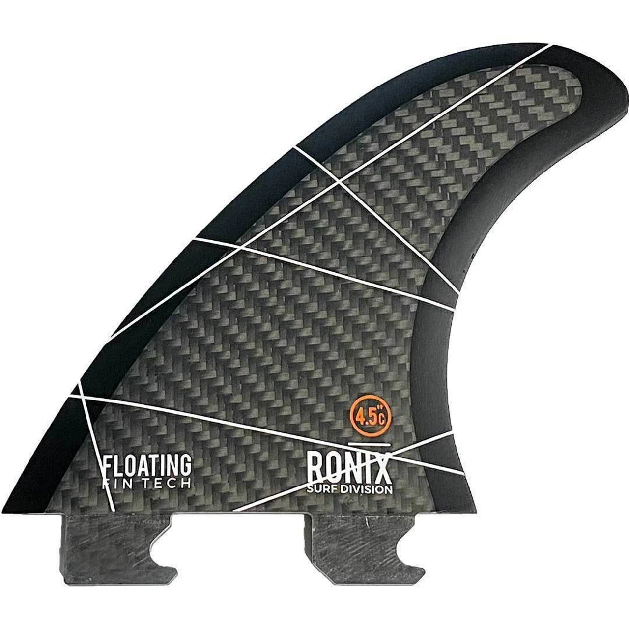 Ronix Floating Fin-S 2.0 Tool-Less Fiberglass - Center Surf Fin - 4.5" 1 Ronix Floating Fin-S 2.0 Tool-Less Fiberglass - Center Surf Fin - 4.5"